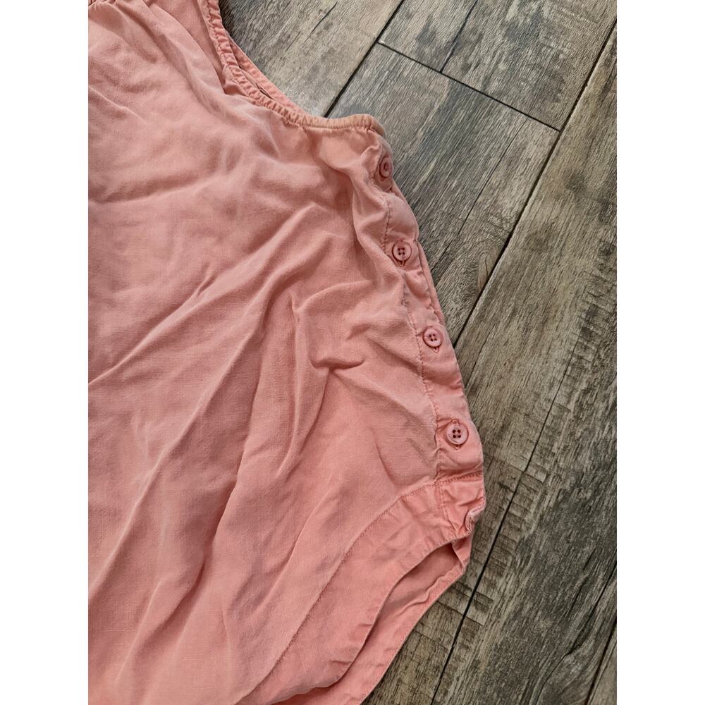 Anthropologie Cloth & Stone Tank Top Size Large Pink Scoop Sleeveless Side Snap - Picture 5 of 10